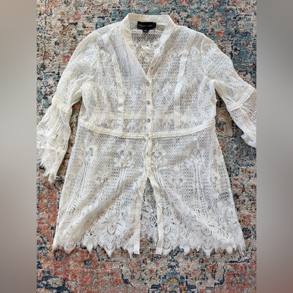 Colleen Lopez Lace Swimsuit Coverup - Picture 1 of 3